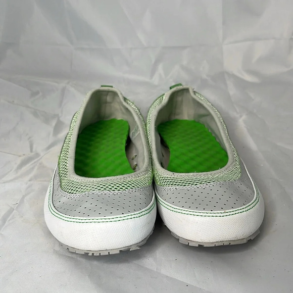 THE NORTH FACE Base Camp Ballet Flats Lime Green Grey White Mesh Perforated 10 - Picture 3 of 14
